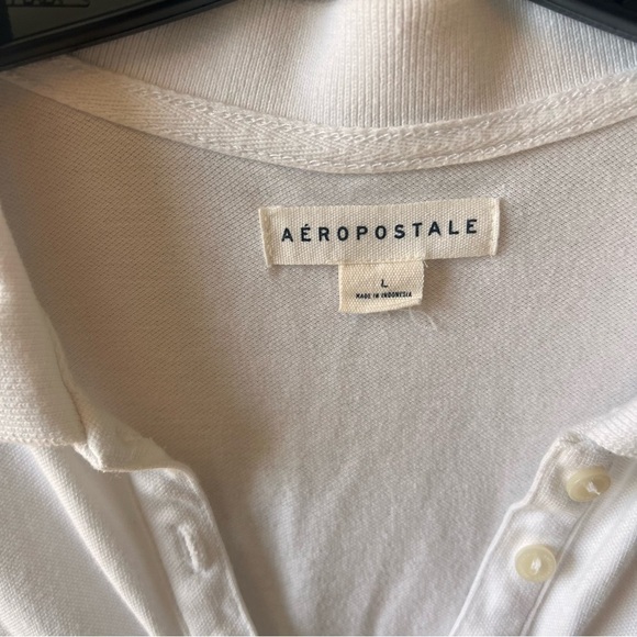 Y2K Aeropostale Women’s Polo Size Large Fitted 00s University College Fashion - Picture 2 of 8